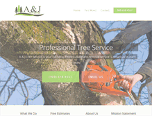 Tablet Screenshot of anjtreeservice.com